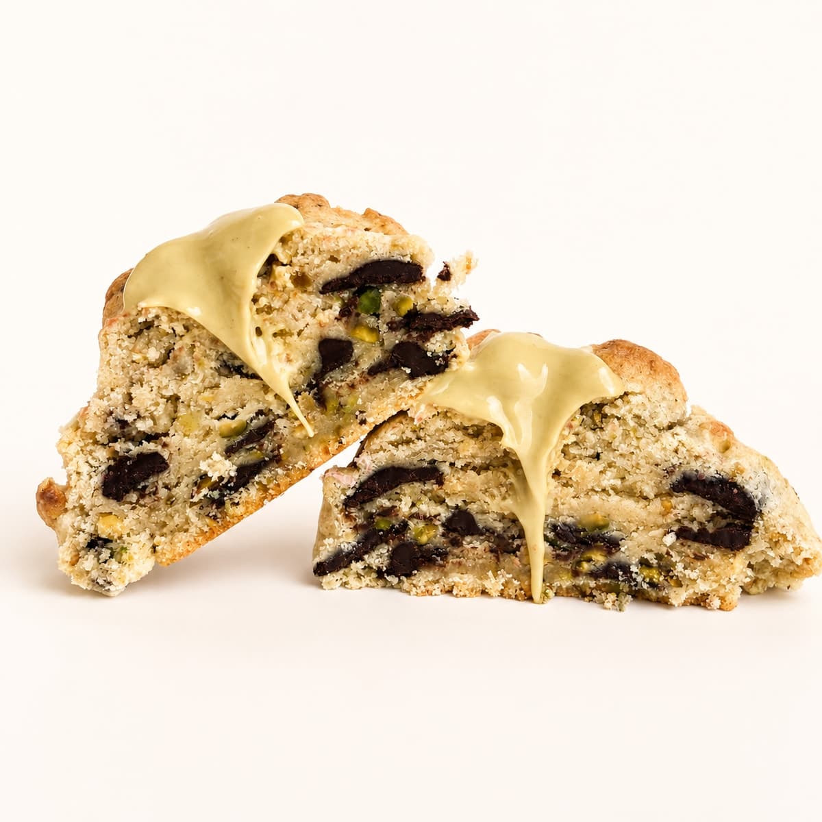 Cookie La Pachanga de pistache crocante con chocolate amargo, galleta premium artesanal Cookie Club