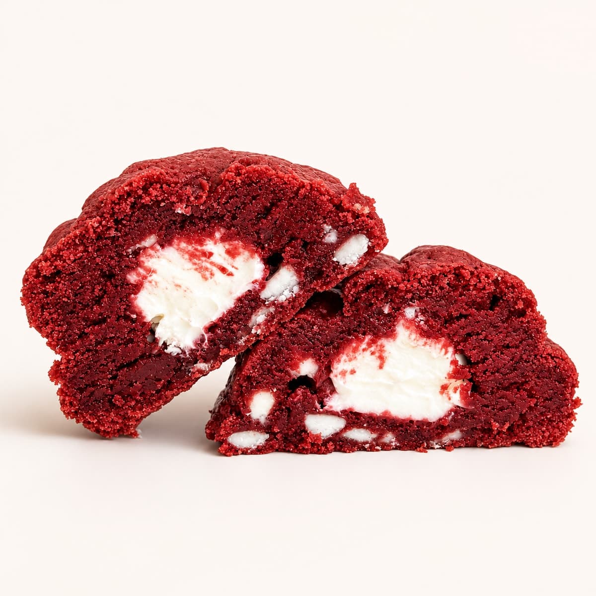 Cookie La Colorada Red Velvet con chocolate blanco y queso crema, galleta artesanal Cookie Club